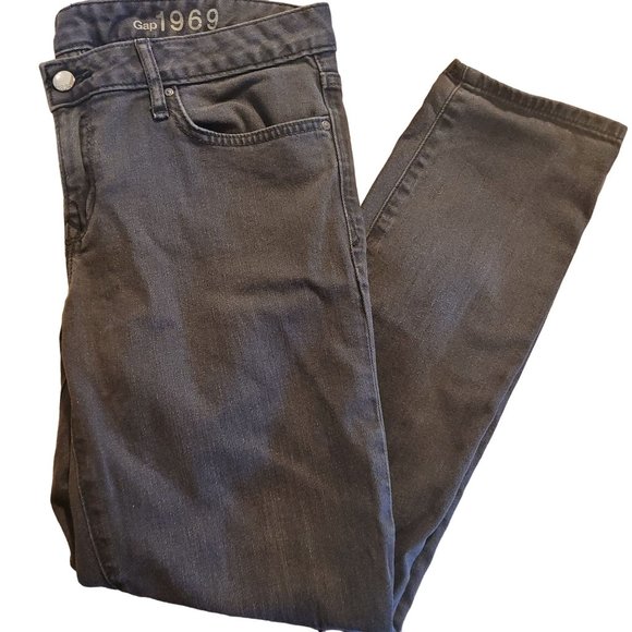 Gap 1969 Women's Size 29 Always Skinny Jeans Regular Length Washed Black Style 9 - Picture 4 of 7